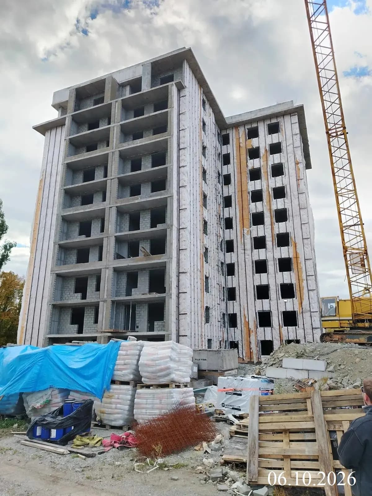 Жилой дом, Фокино, Улица Постникова: ход строительства, октябрь 2026
