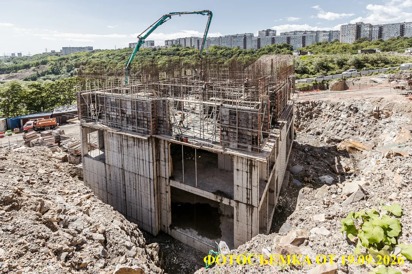 Каскада: ход строительства, сентябрь 2026
