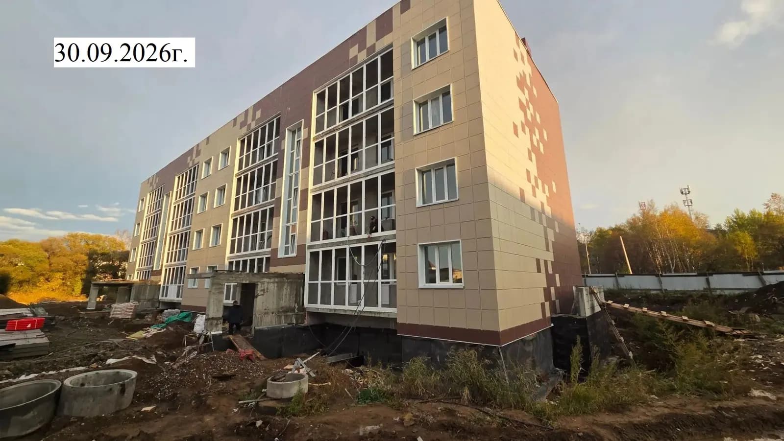 Жилой дом, Поселок городского типа Лучегорск: ход строительства, сентябрь 2026